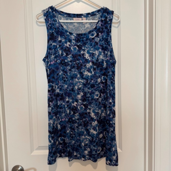 LOGO Layers Blue Tank Top Size M - Picture 1 of 11
